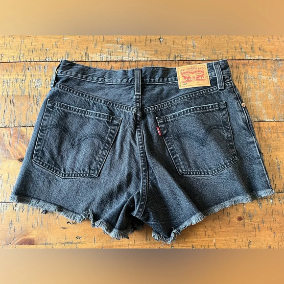 Black Denim‎ Levi 501 Shorts - Picture 3 of 3